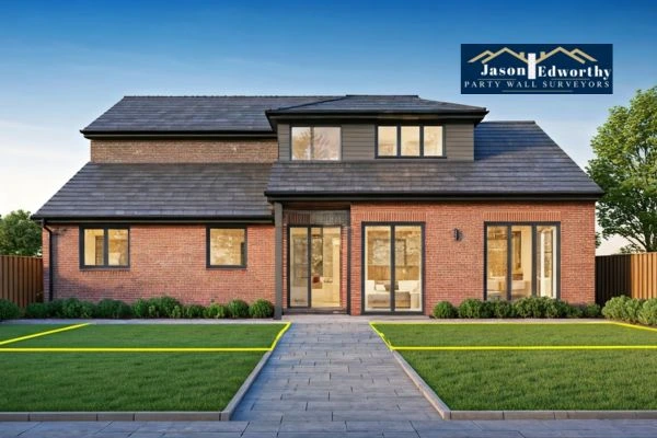 Home extension focusing on boundary line Eckington