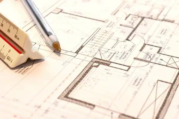 Image of architect Eckington drawings