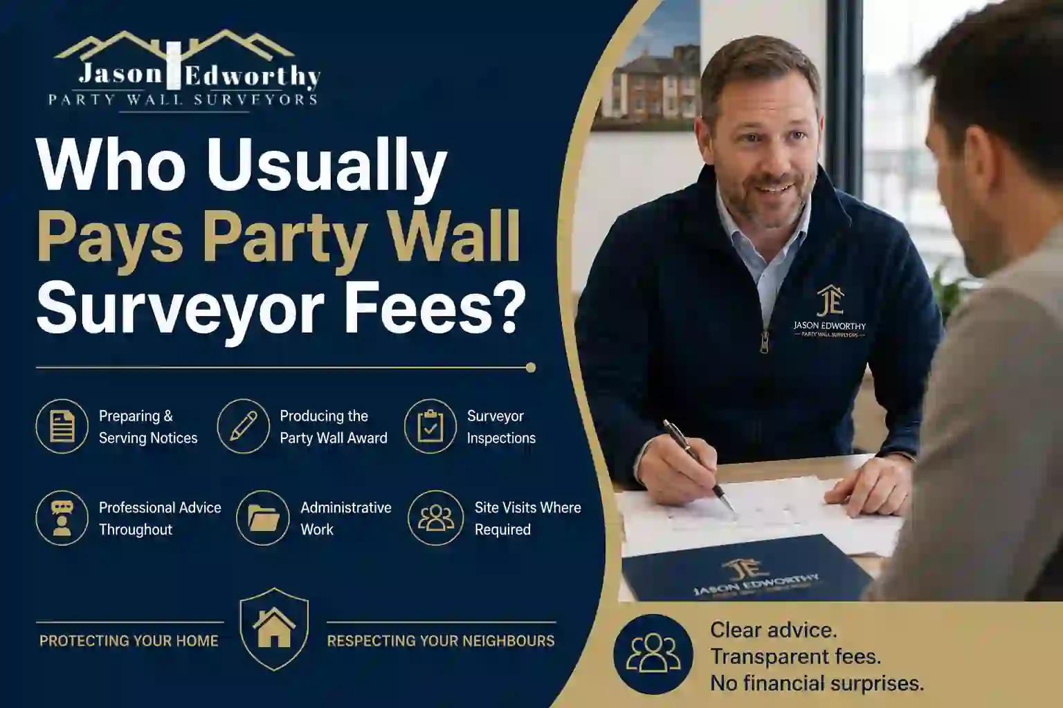 Who Usually Pays Party Wall Surveyor Fees Eckington?